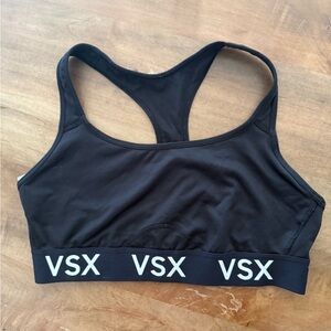 Victoria's Secret Black Sports Bra with Racerback Design